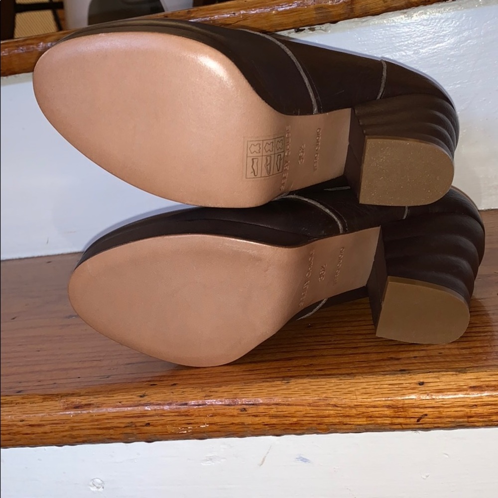 NEW See by Chloe brown bootie shearling trim - Picture 2 of 16